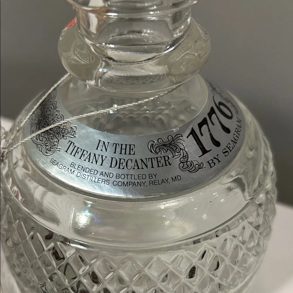 Seagram’s “1776” Premium American Whiskey Decanter Designed by Tiffany & Co.